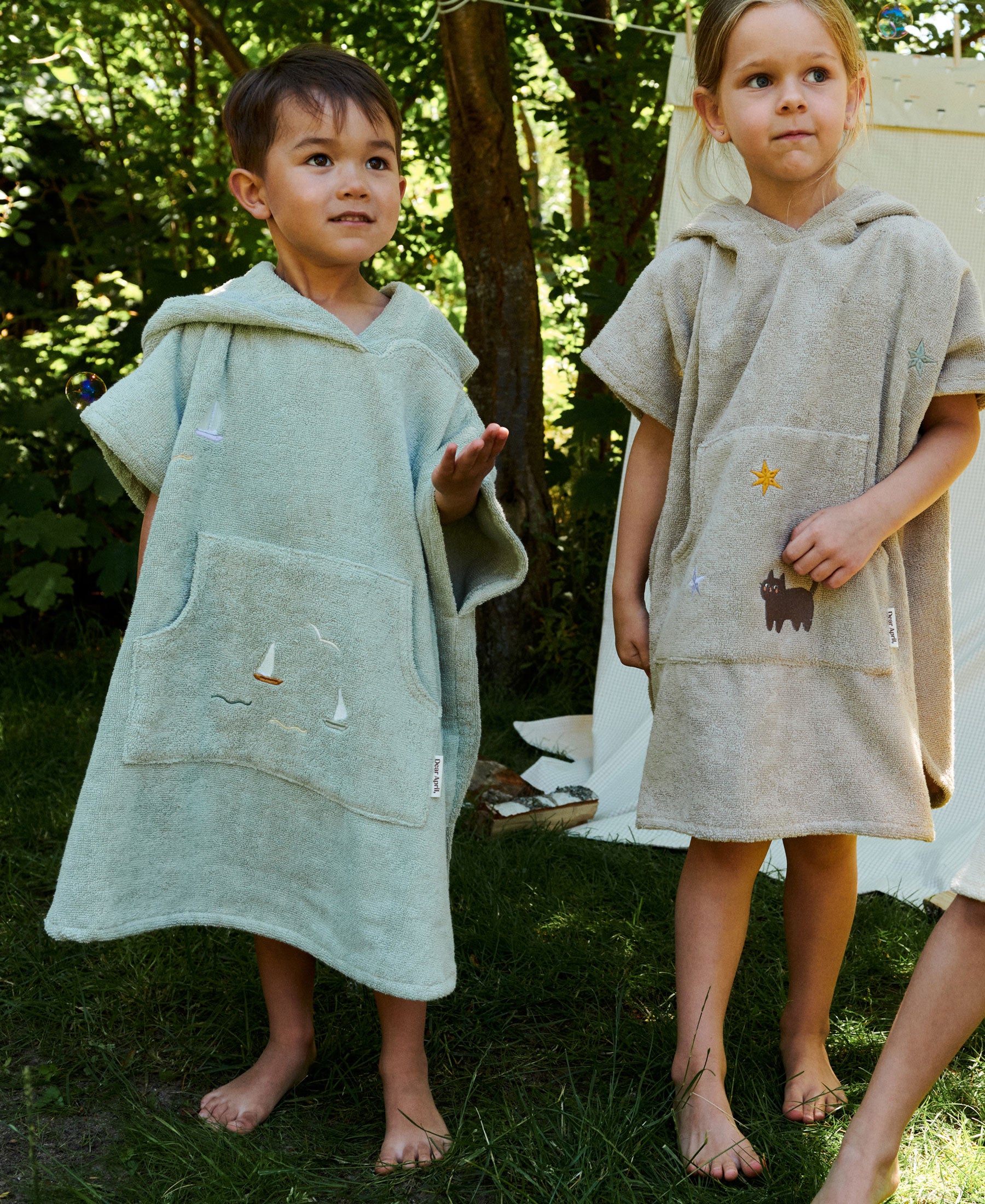 Poncho de bain Puk, Sailboats