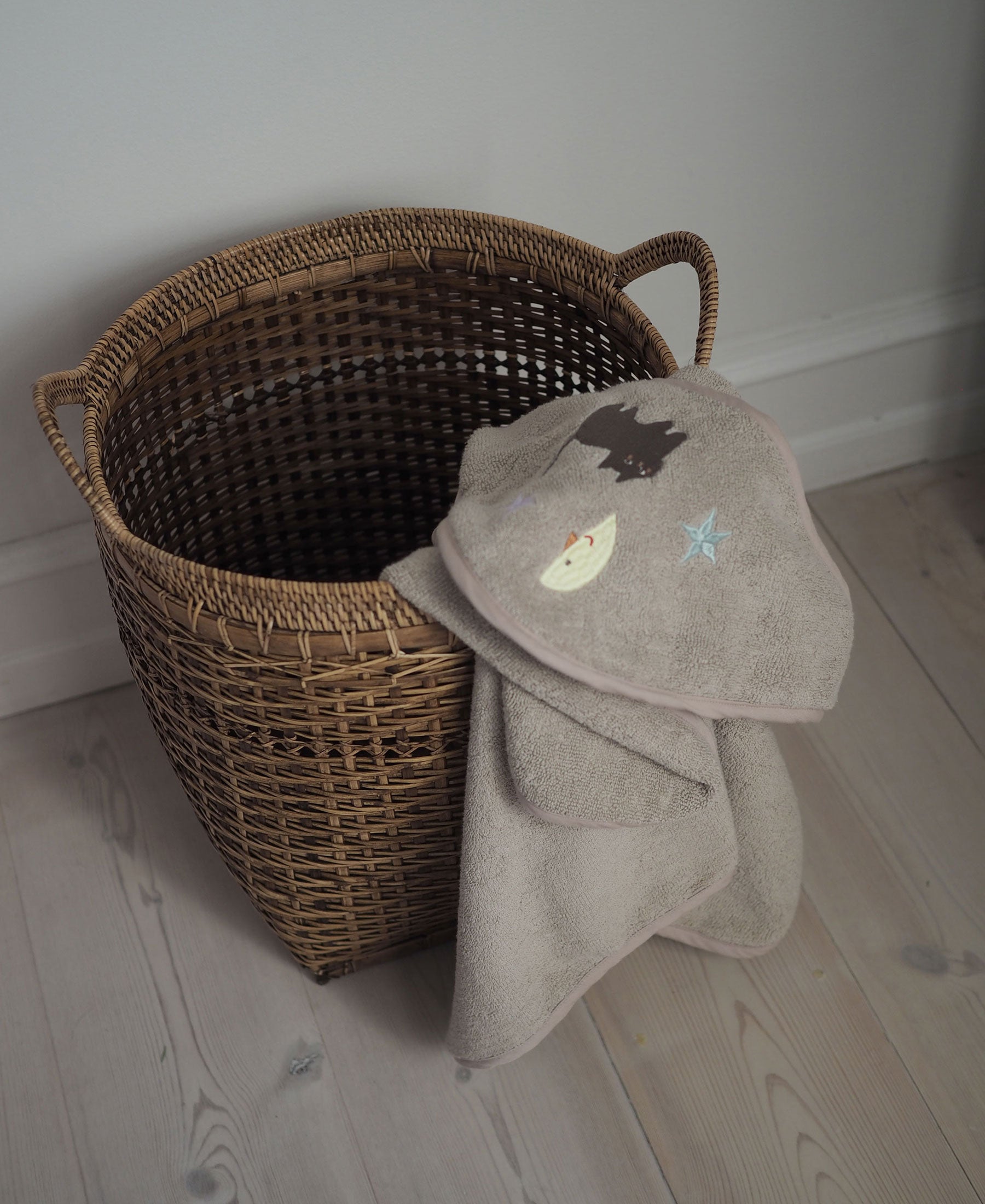 Cape de bain pour bébé Petal, Moon Cat