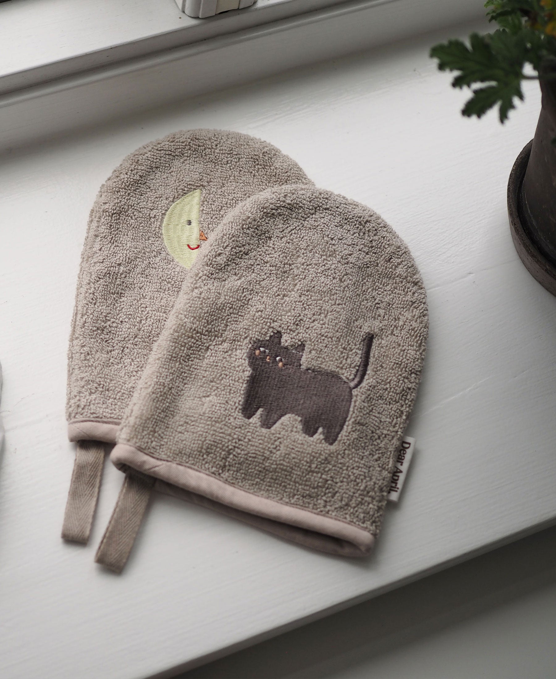 Gants de toilette Paw, Moon Cat