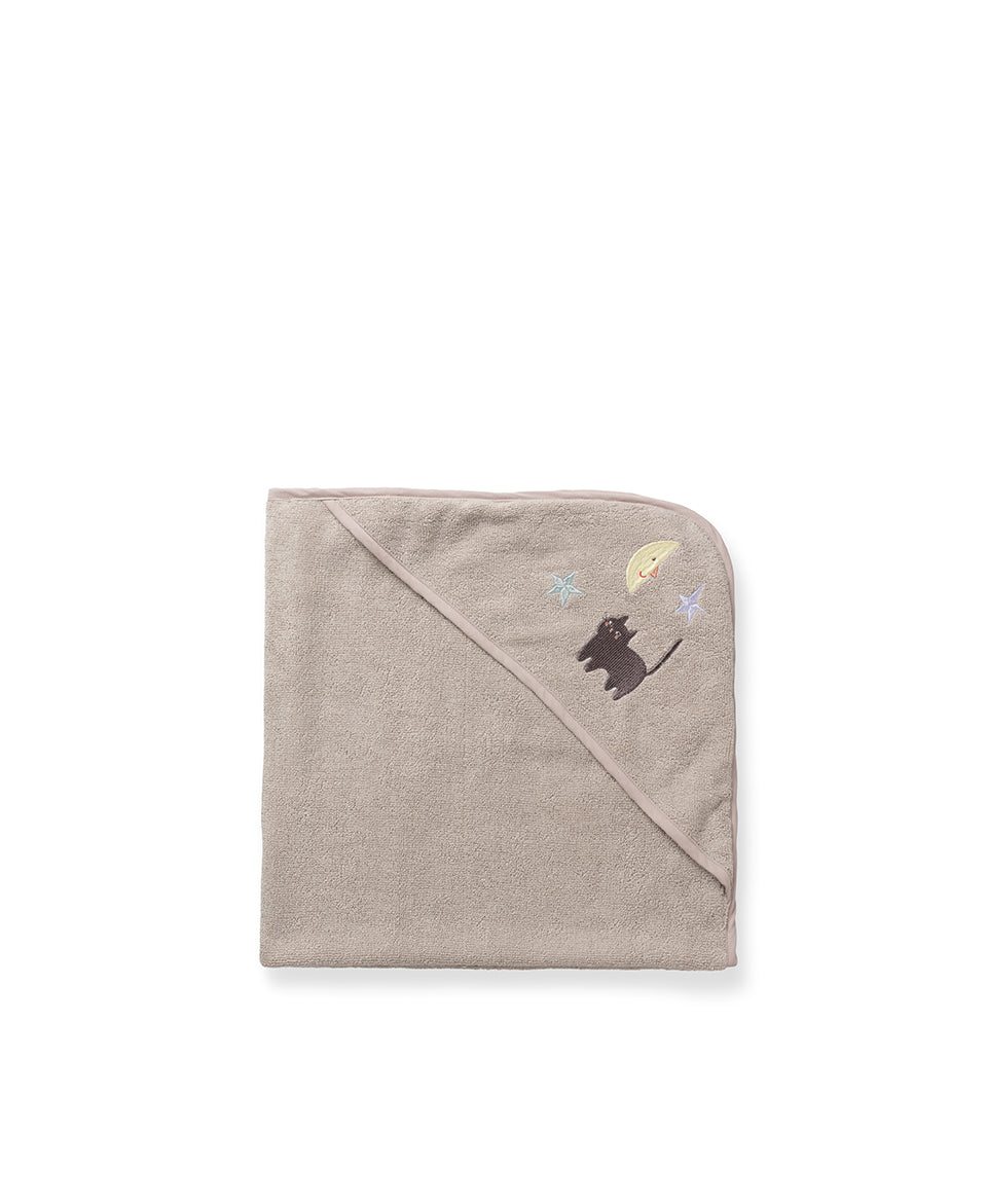 Cape de bain pour bébé Petal, Moon Cat