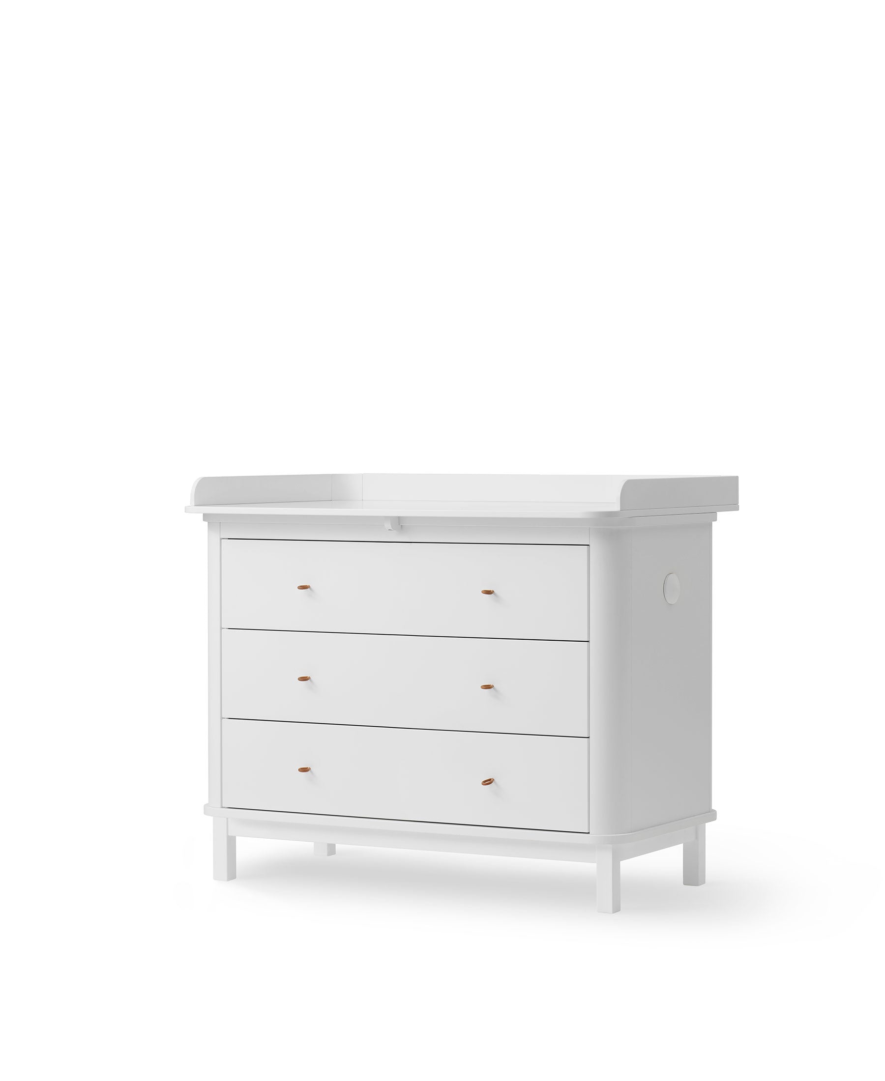 Commode à langer 3 tiroirs Wood, blanc