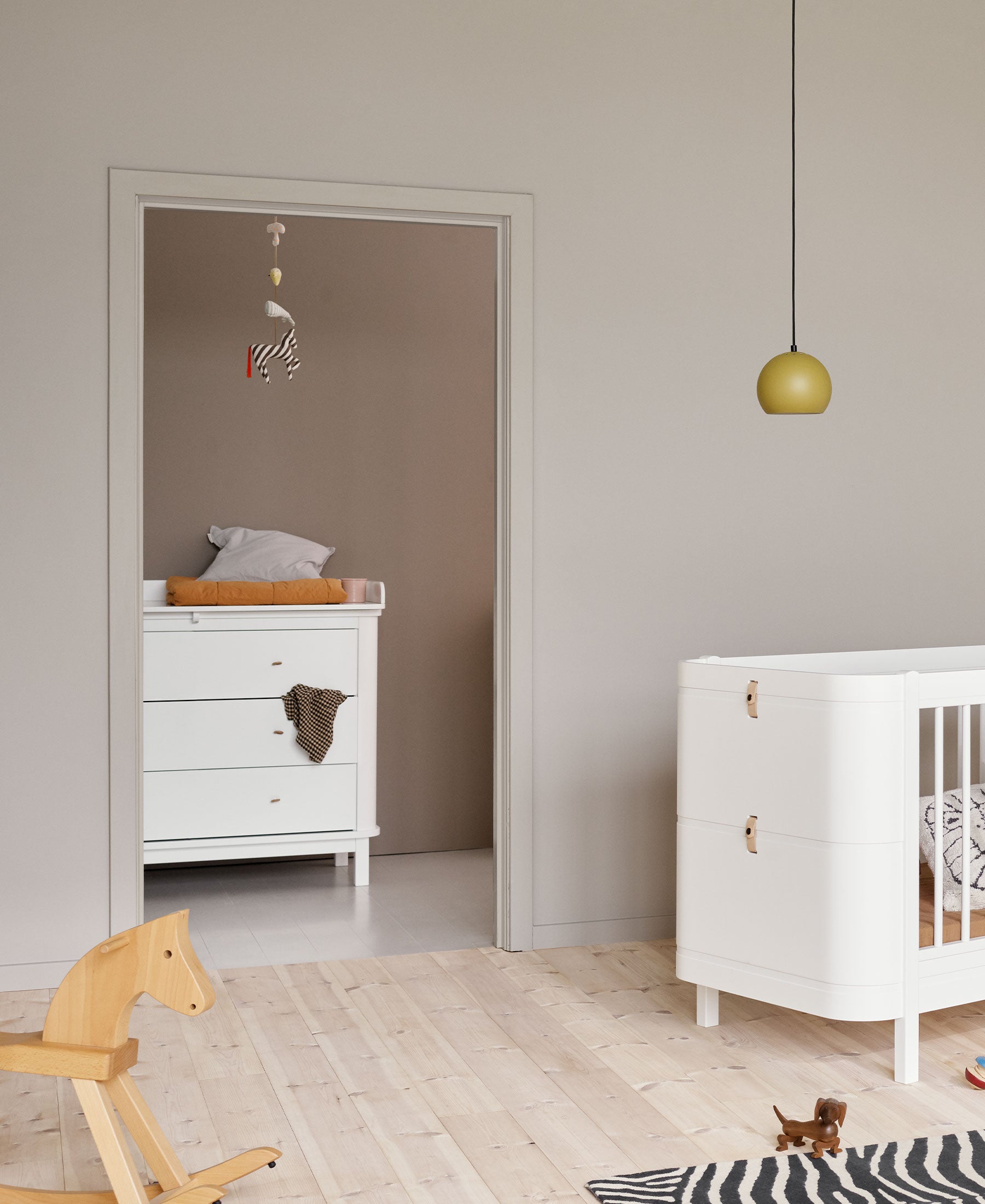 Commode à langer 3 tiroirs Wood, blanc