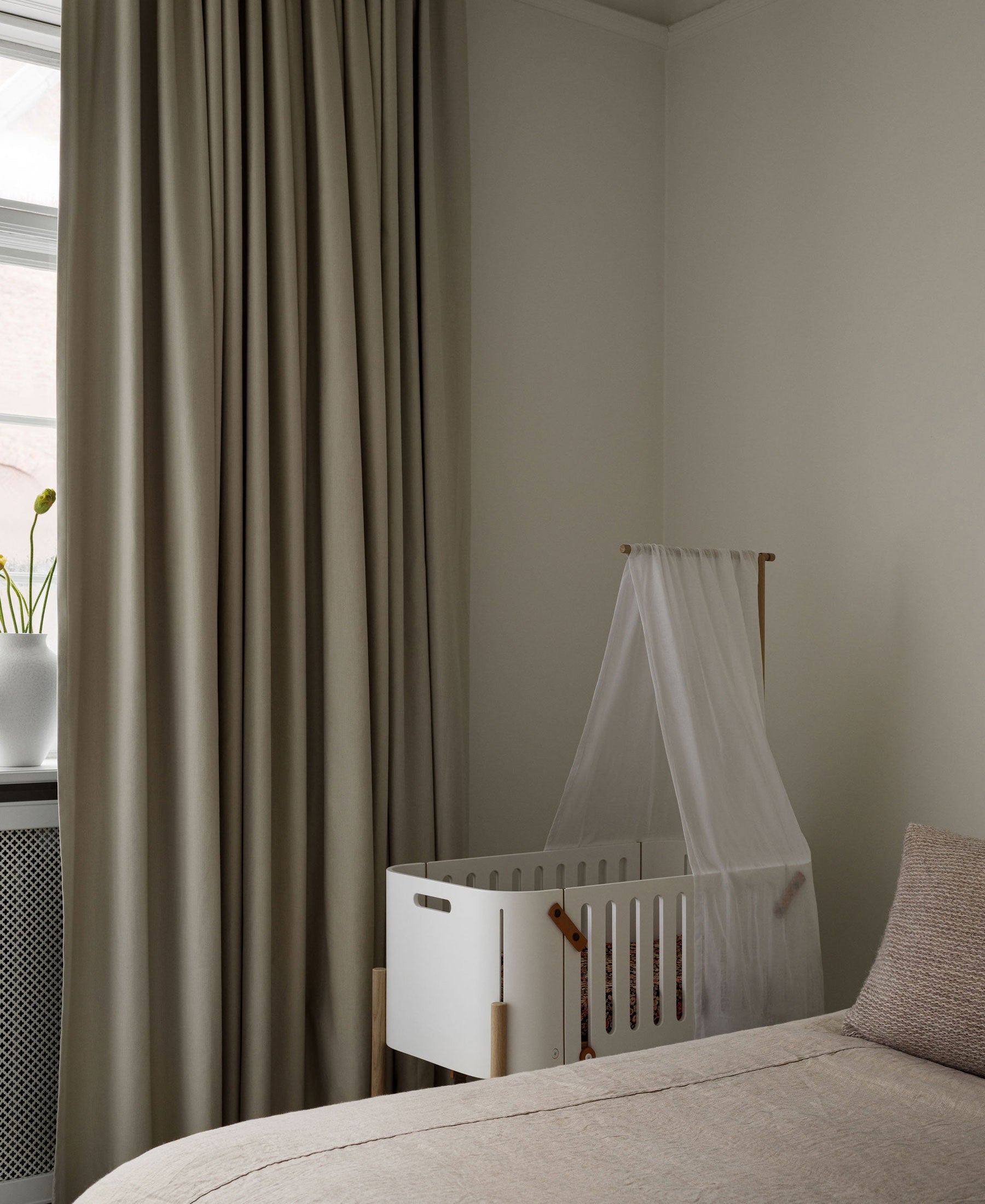 Cododo Wood avec kit convers. pour banc inclus, blanc/chêne