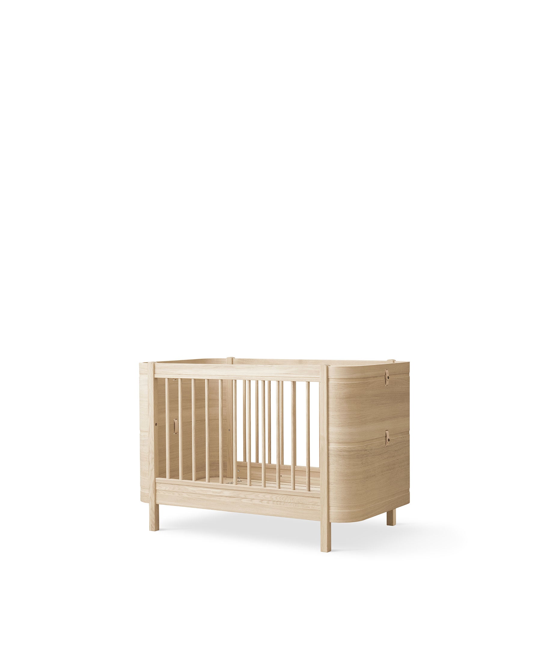 Lit bébé évolutif Wood Mini+, chêne