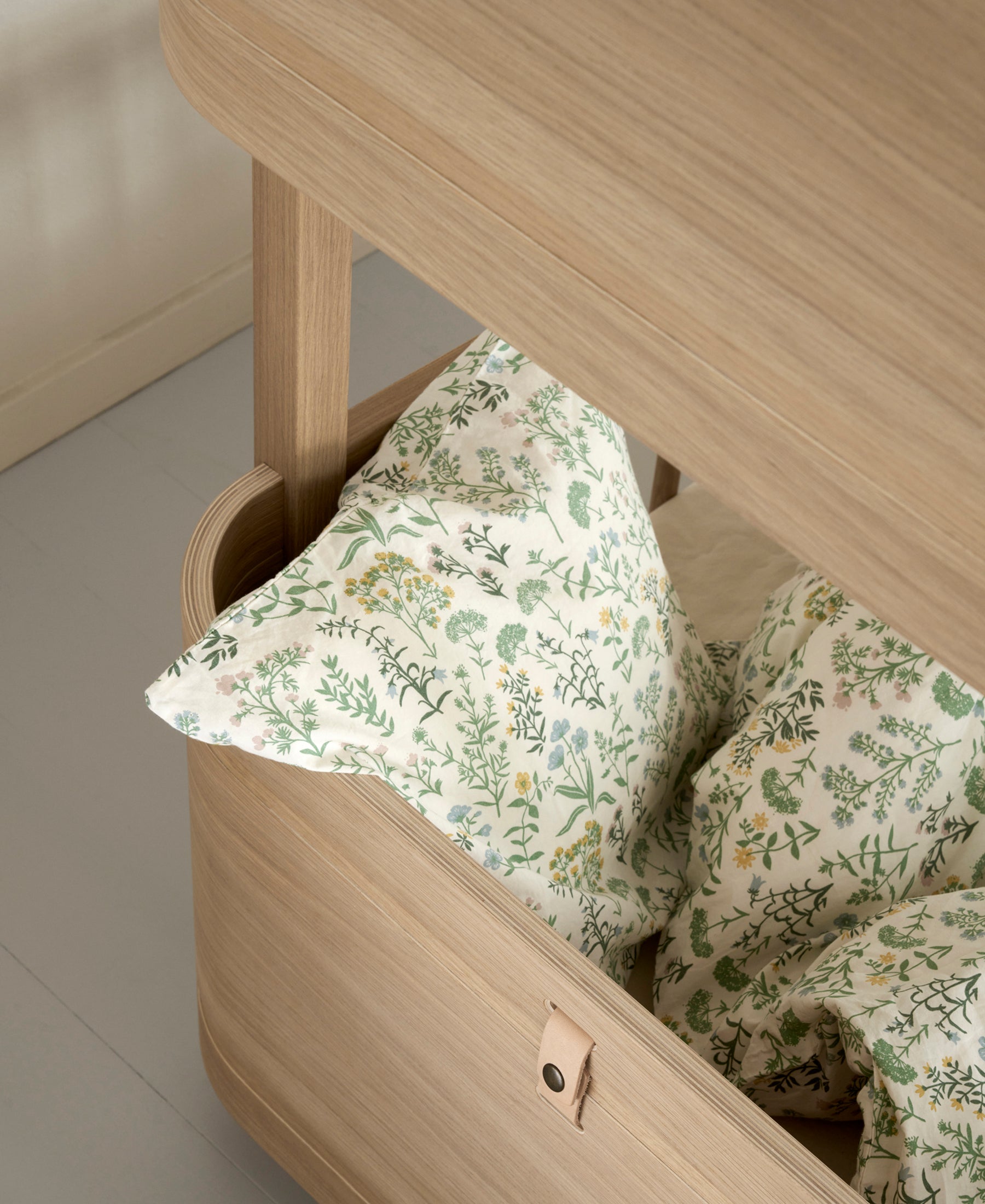Lit superposé mi-haut Wood Mini+, chêne