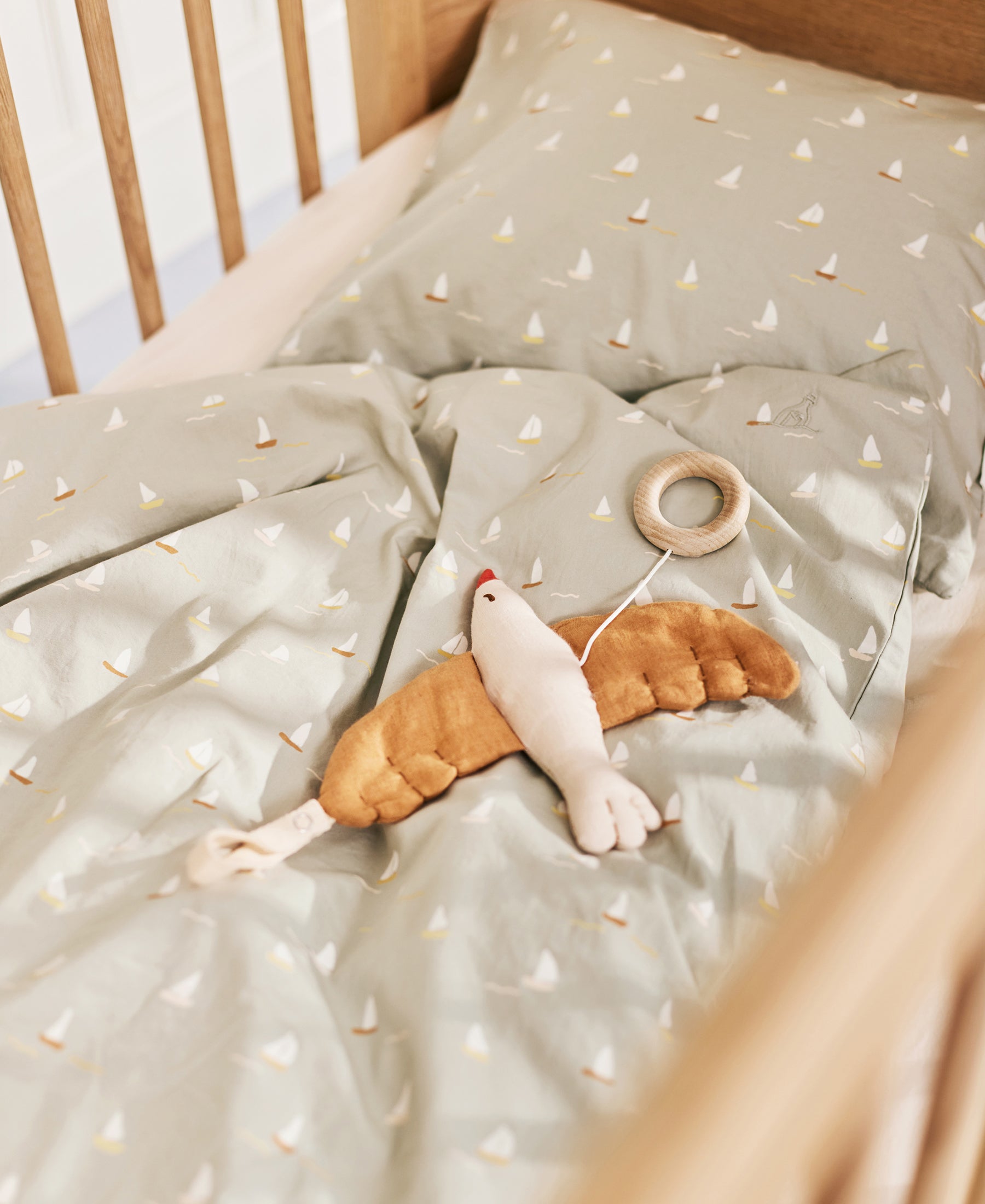 Linge de lit bébé Bee, Sailboats