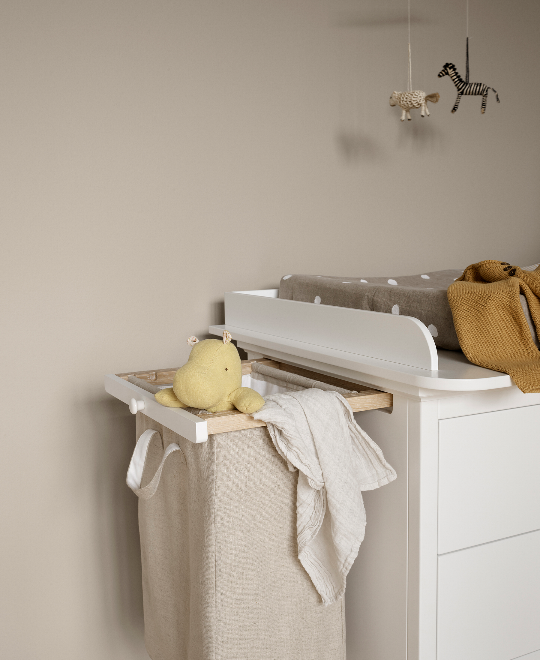 2 supports coulissants et sac à linge pour commode 6 tiroirs Seaside