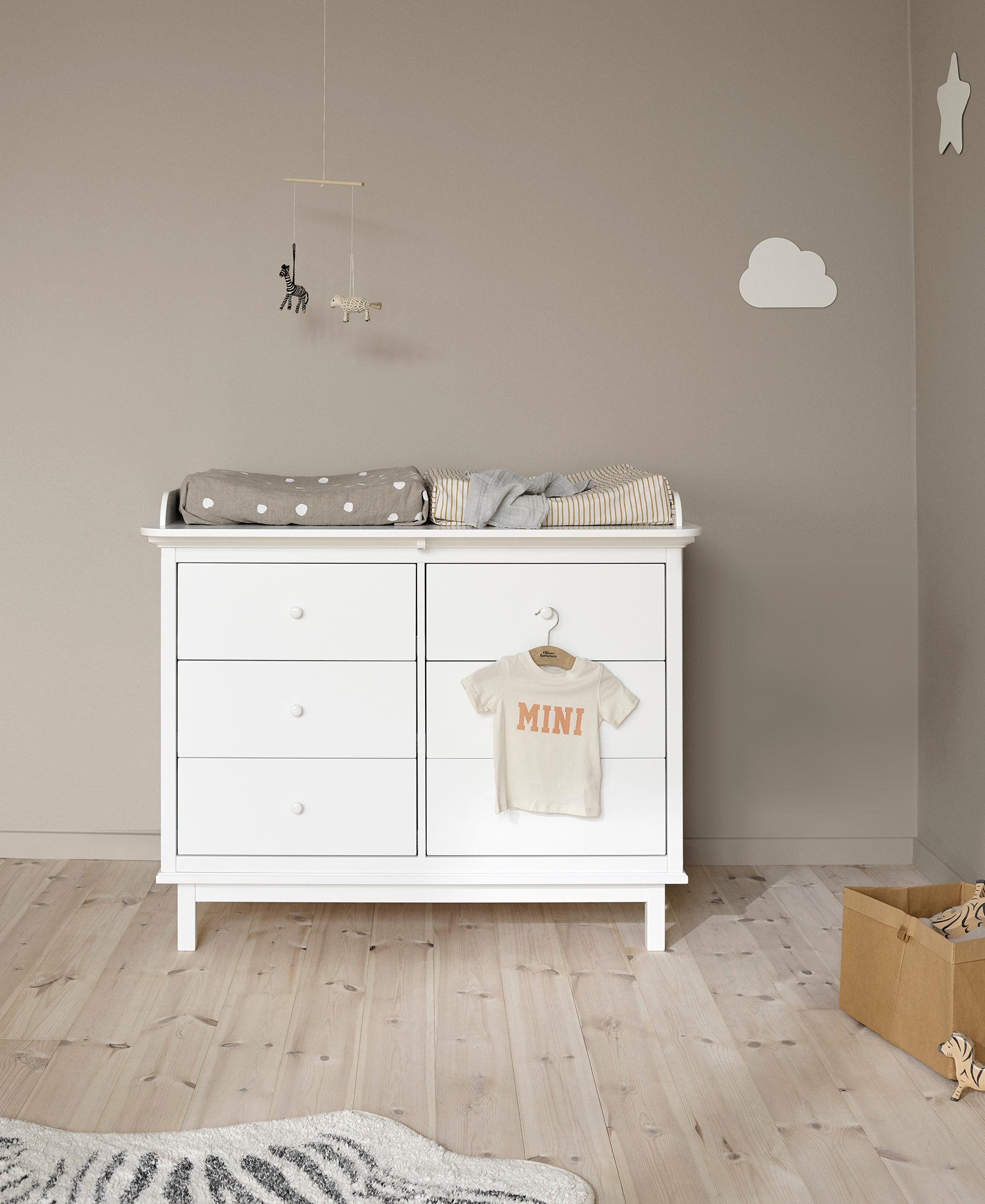 Plan à langer pour commode 6 tiroirs Seaside