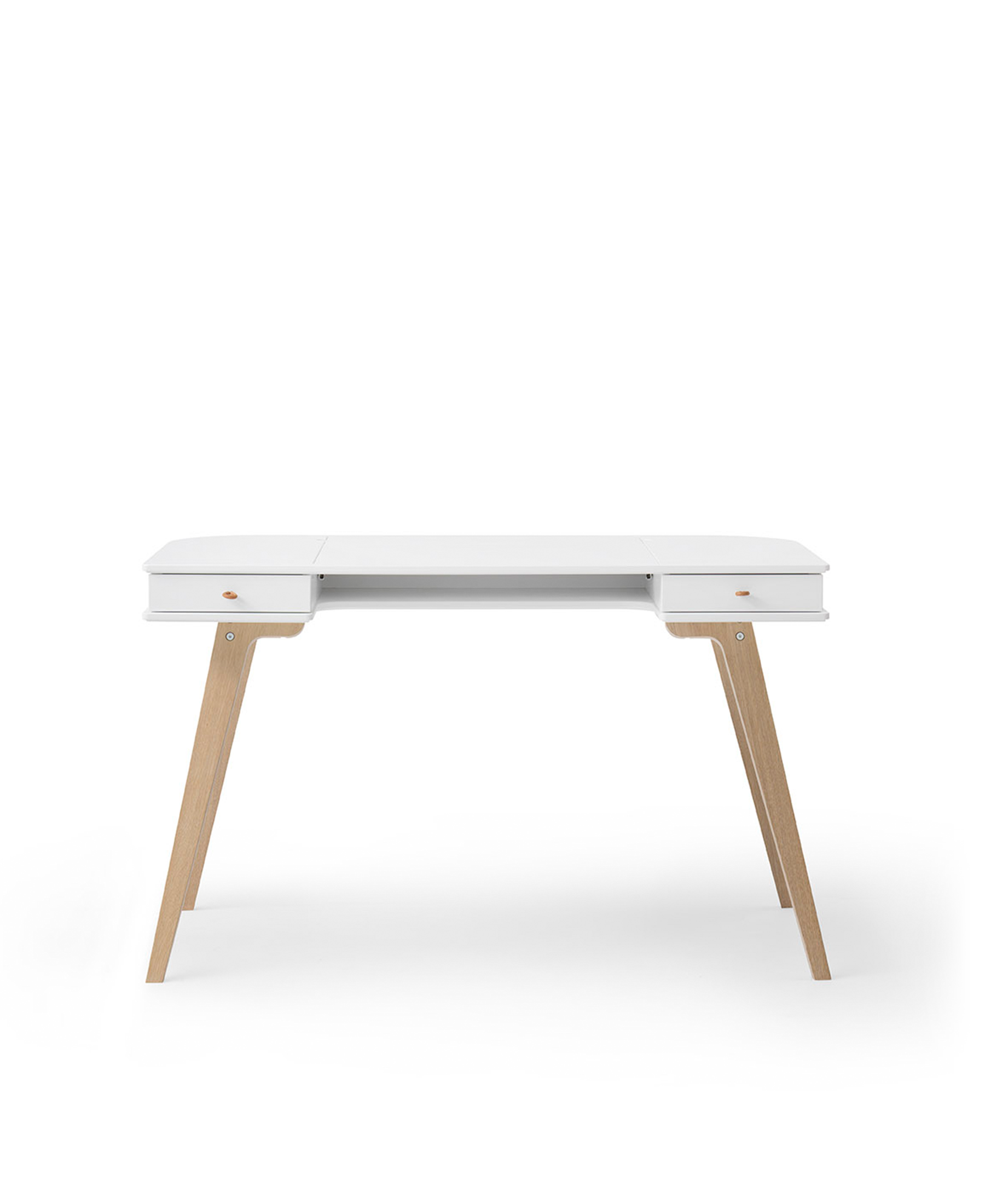 Bureau Wood 72,6 cm, blanc/chêne