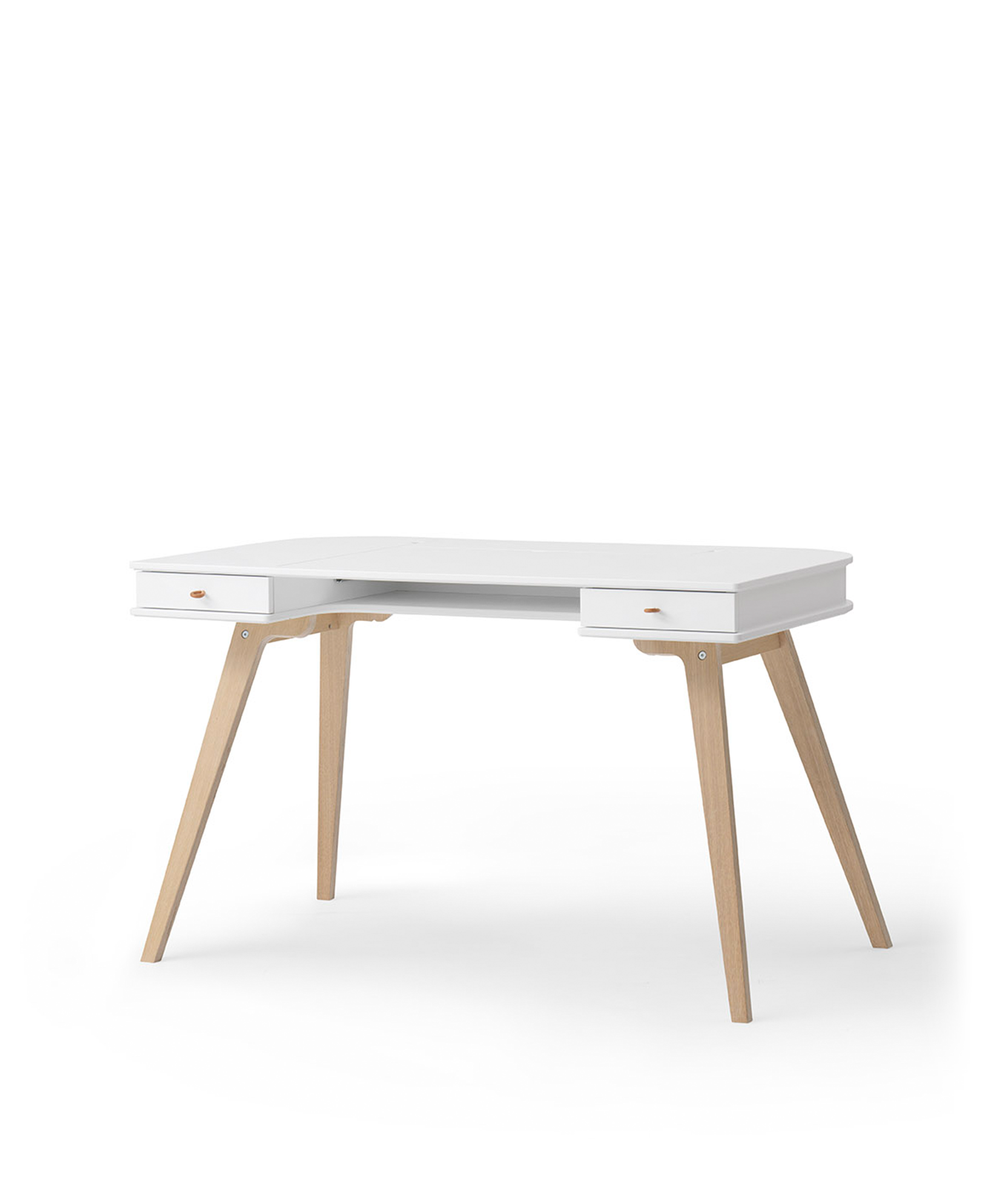 Bureau Wood 72,6 cm, blanc/chêne