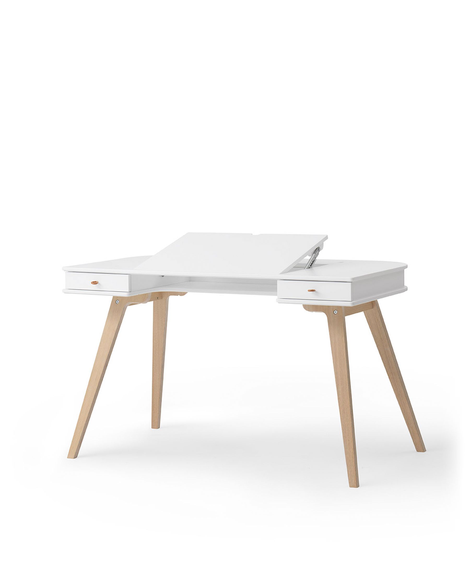 Bureau Wood 72,6 cm, blanc/chêne