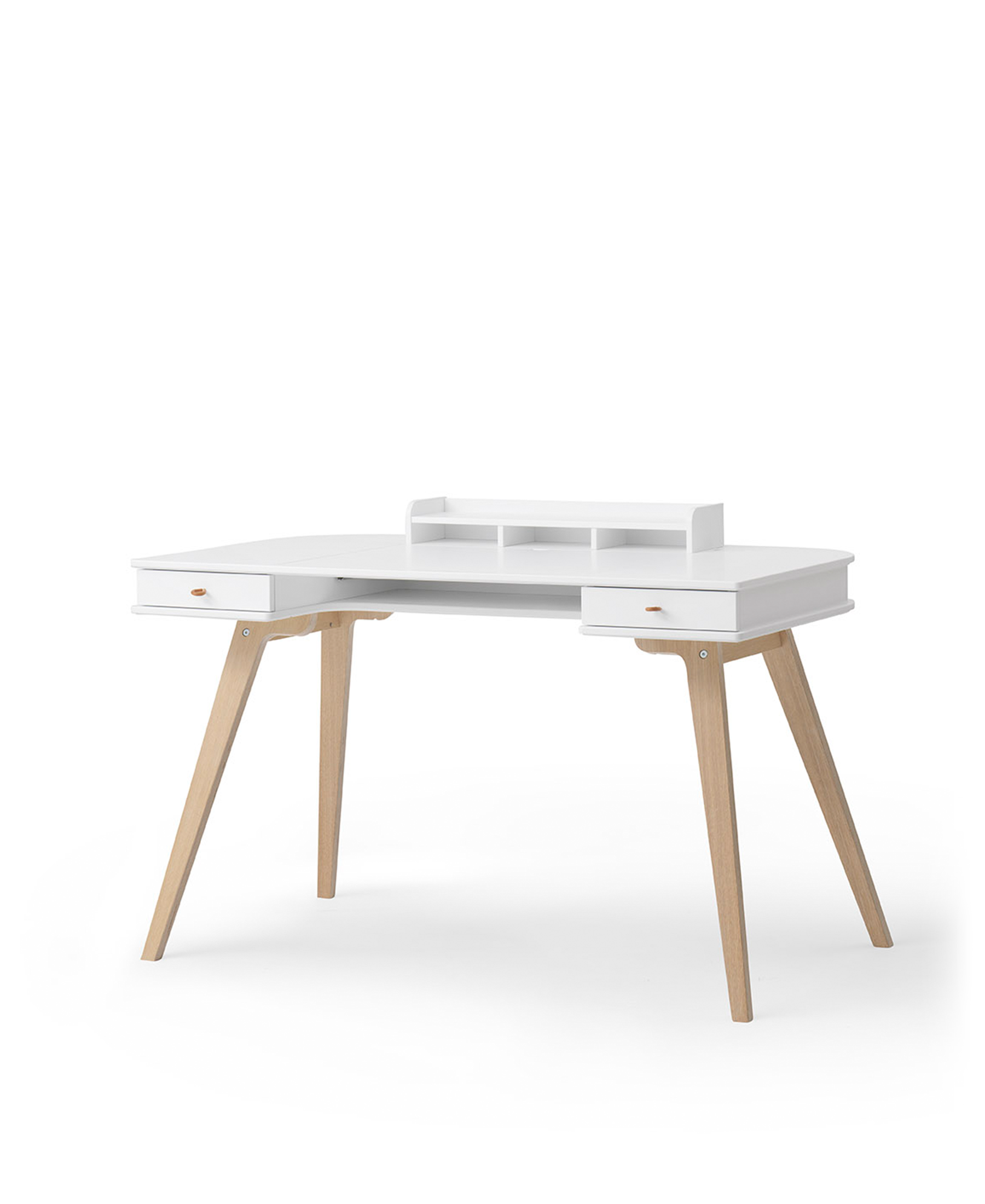 Bureau Wood 72,6 cm, blanc/chêne