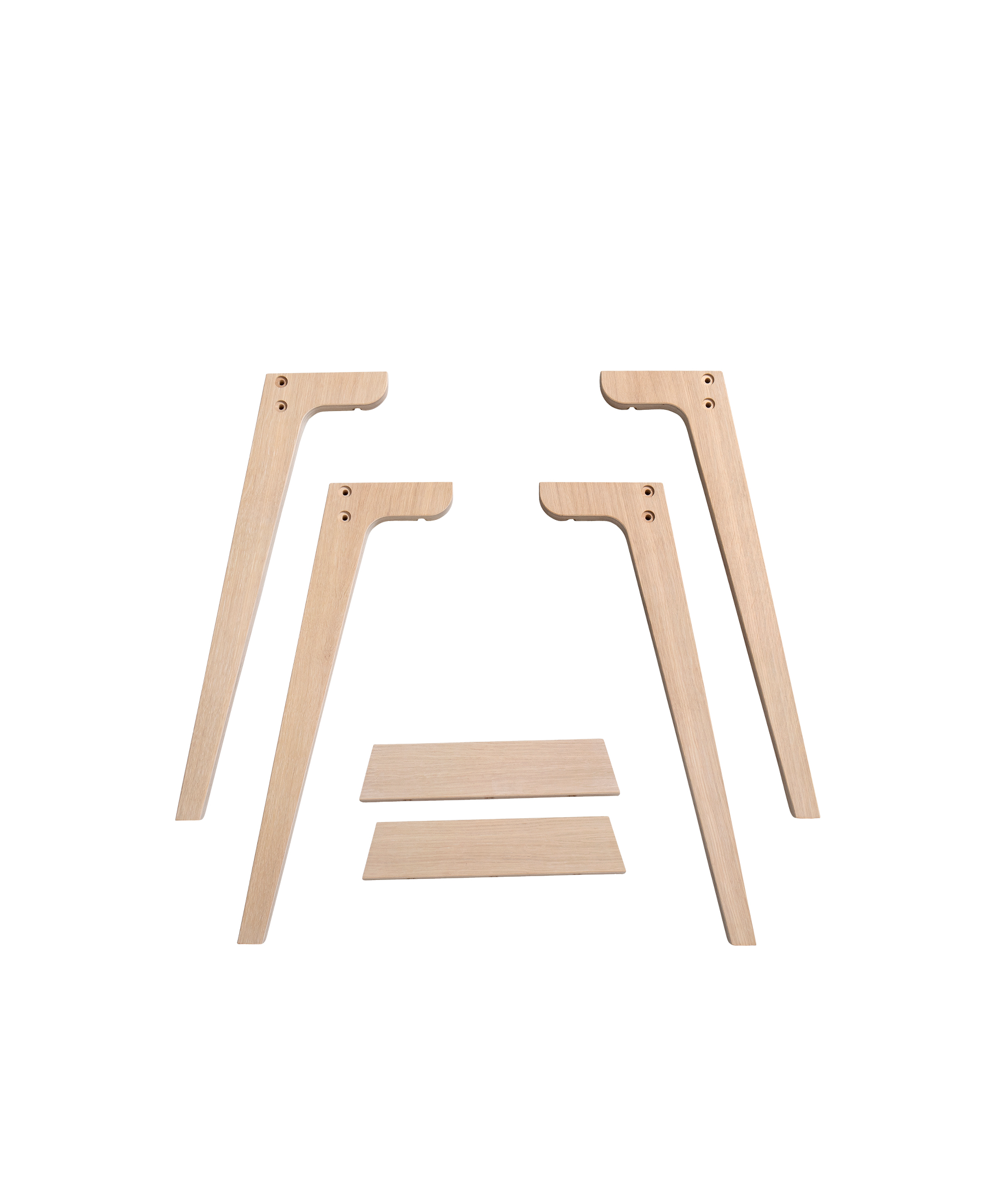 Pieds supplémentaires pour bureau Wood, pour passer en hauteur 66 cm