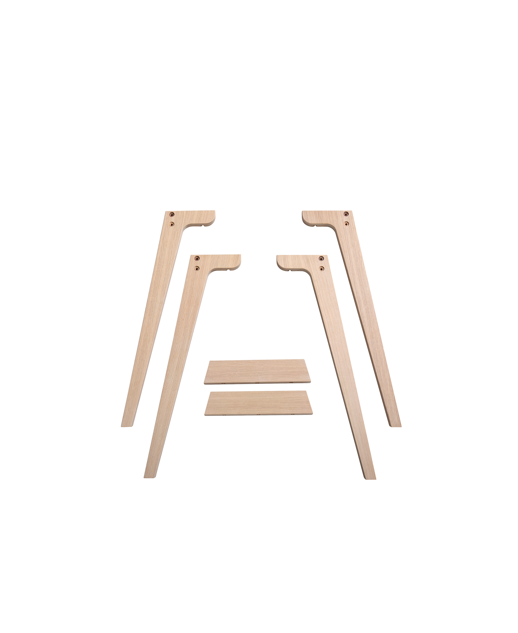 Pieds supplémentaires pour bureau Wood, pour passer en hauteur 72,6 cm