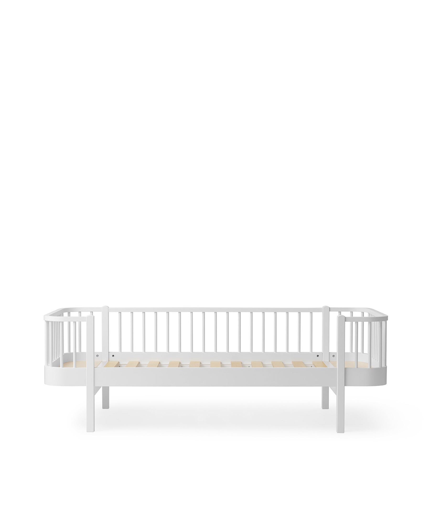 Lit banquette Wood Original, blanc