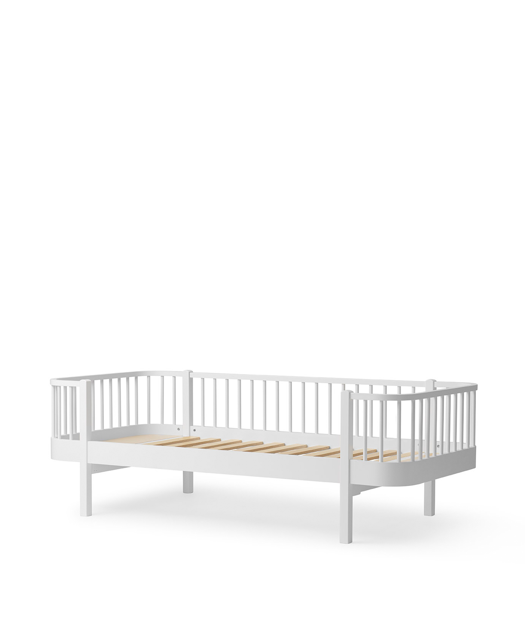 Lit banquette Wood Original, blanc