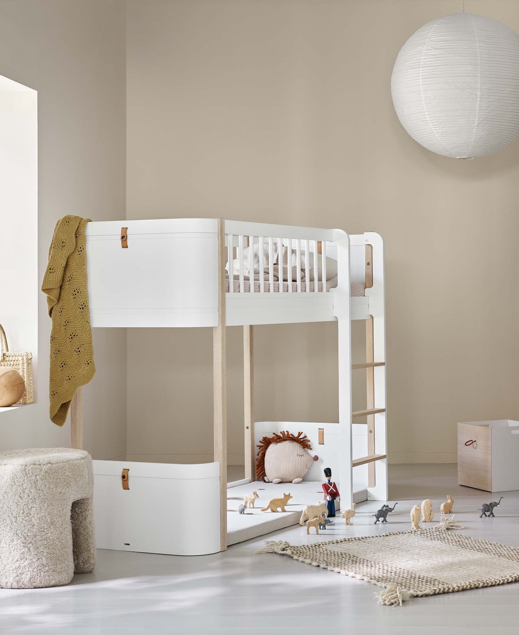 Matelas de jeu pour le lit mezzanine mi-haut Wood Mini+, nature