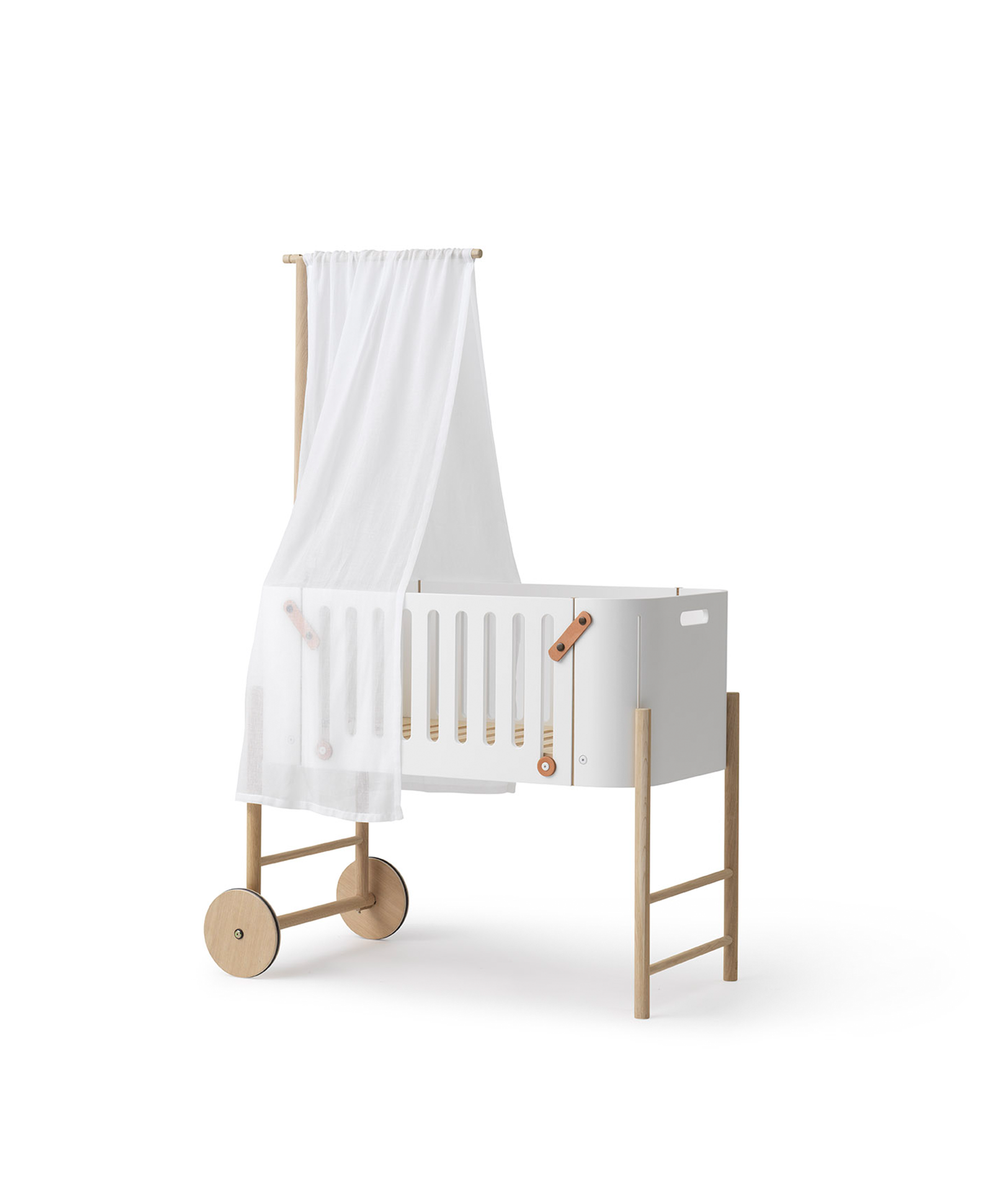Ciel de lit pour cododo Wood, blanc