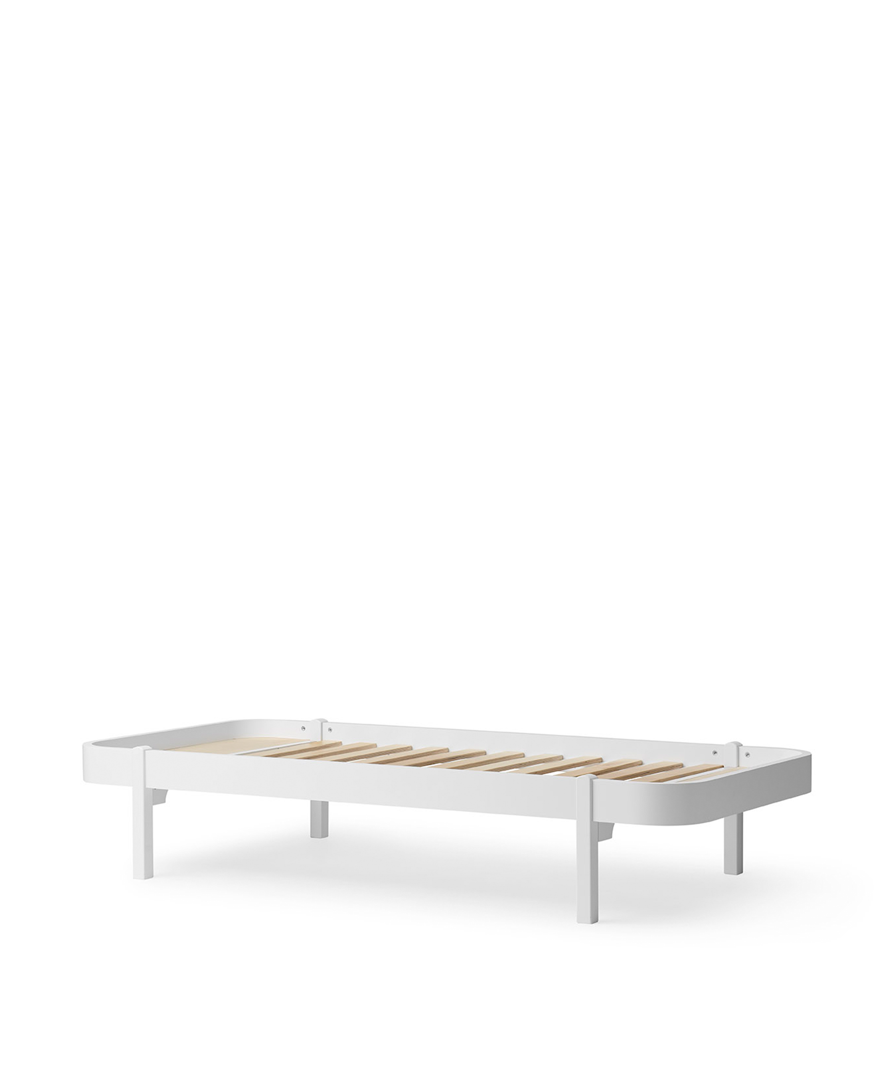 Lit 90 Wood Lounger, blanc