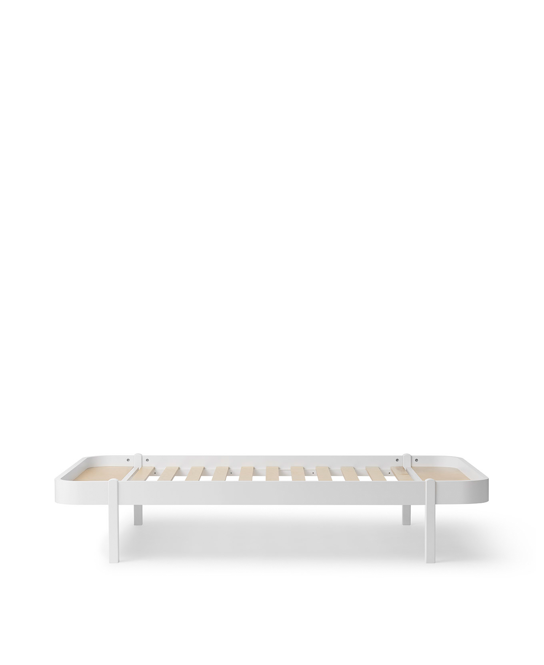 Lit 120 Wood Lounger, blanc