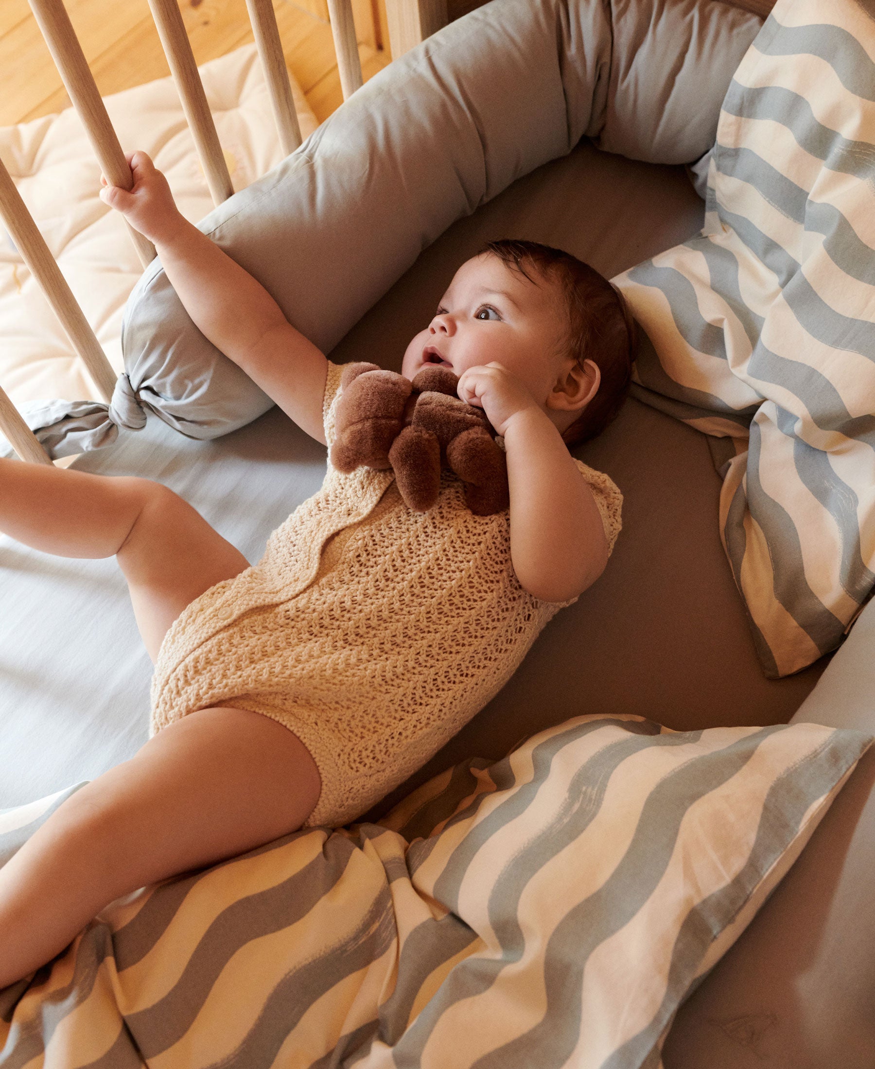 Linge de lit bébé Bee, Waves