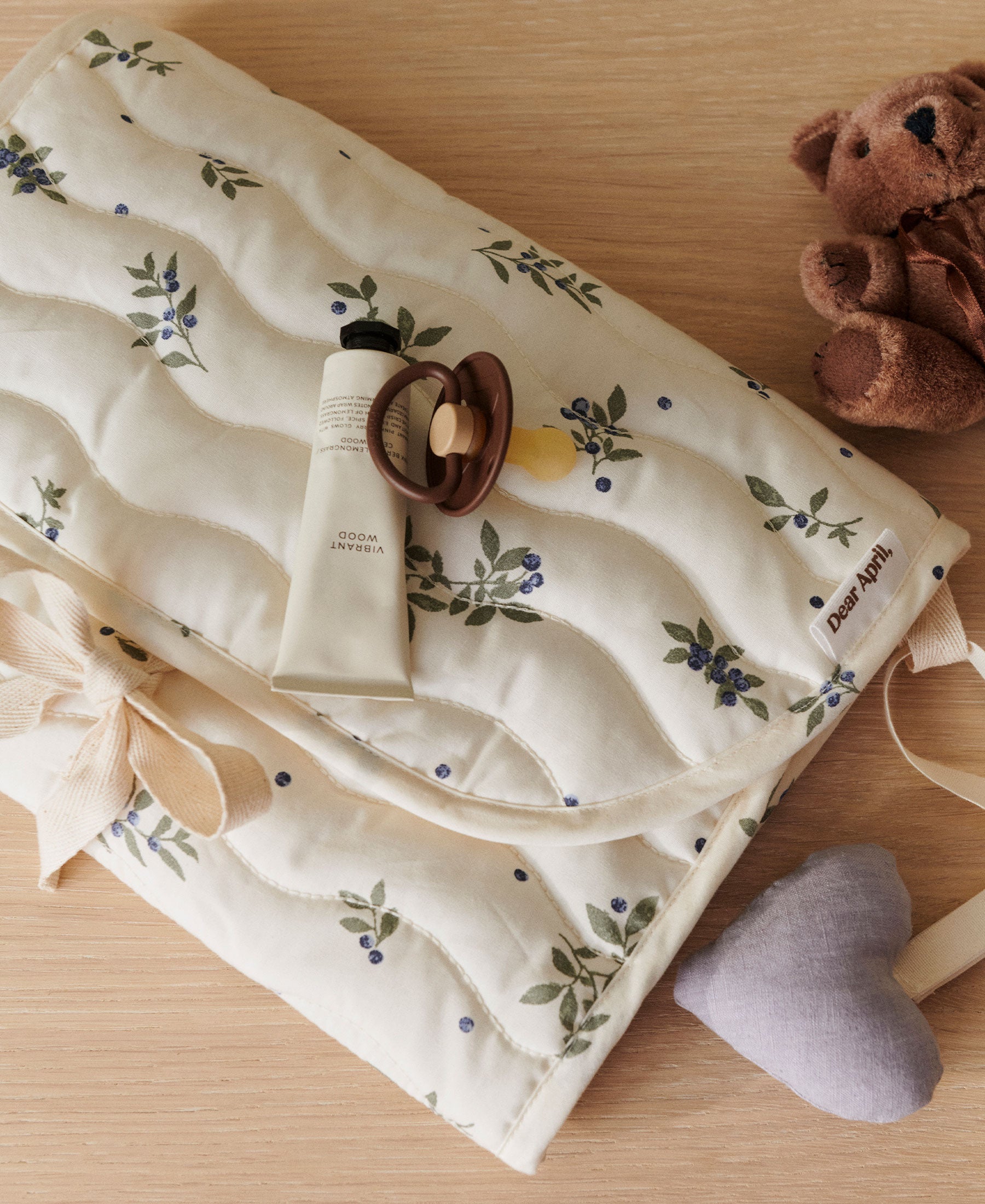 Matelas à langer de voyage River, Blueberries