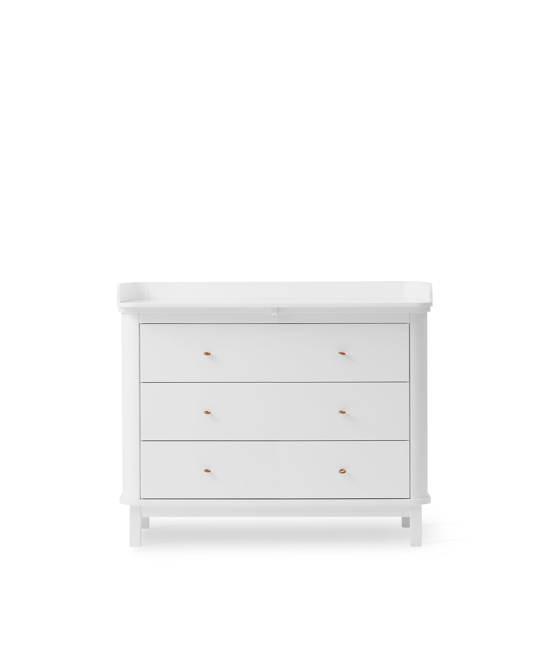 Commode à langer 3 tiroirs Wood, blanc