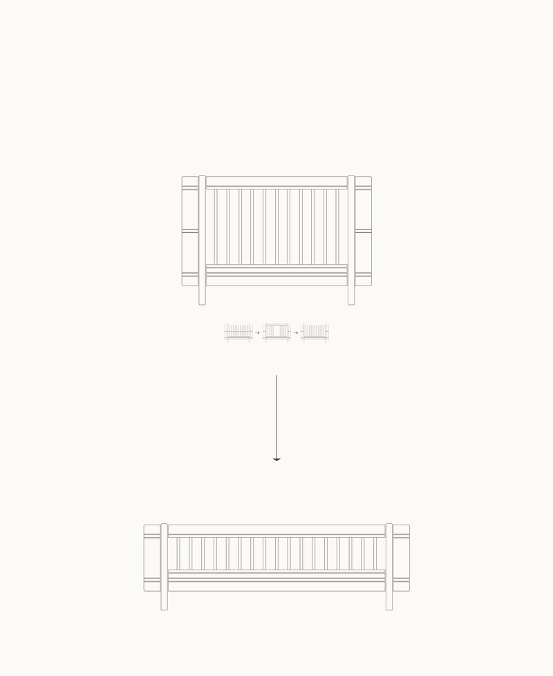 Kit junior Mini+ (complément au lit bébé évolutif Mini+, blanc/chêne)
