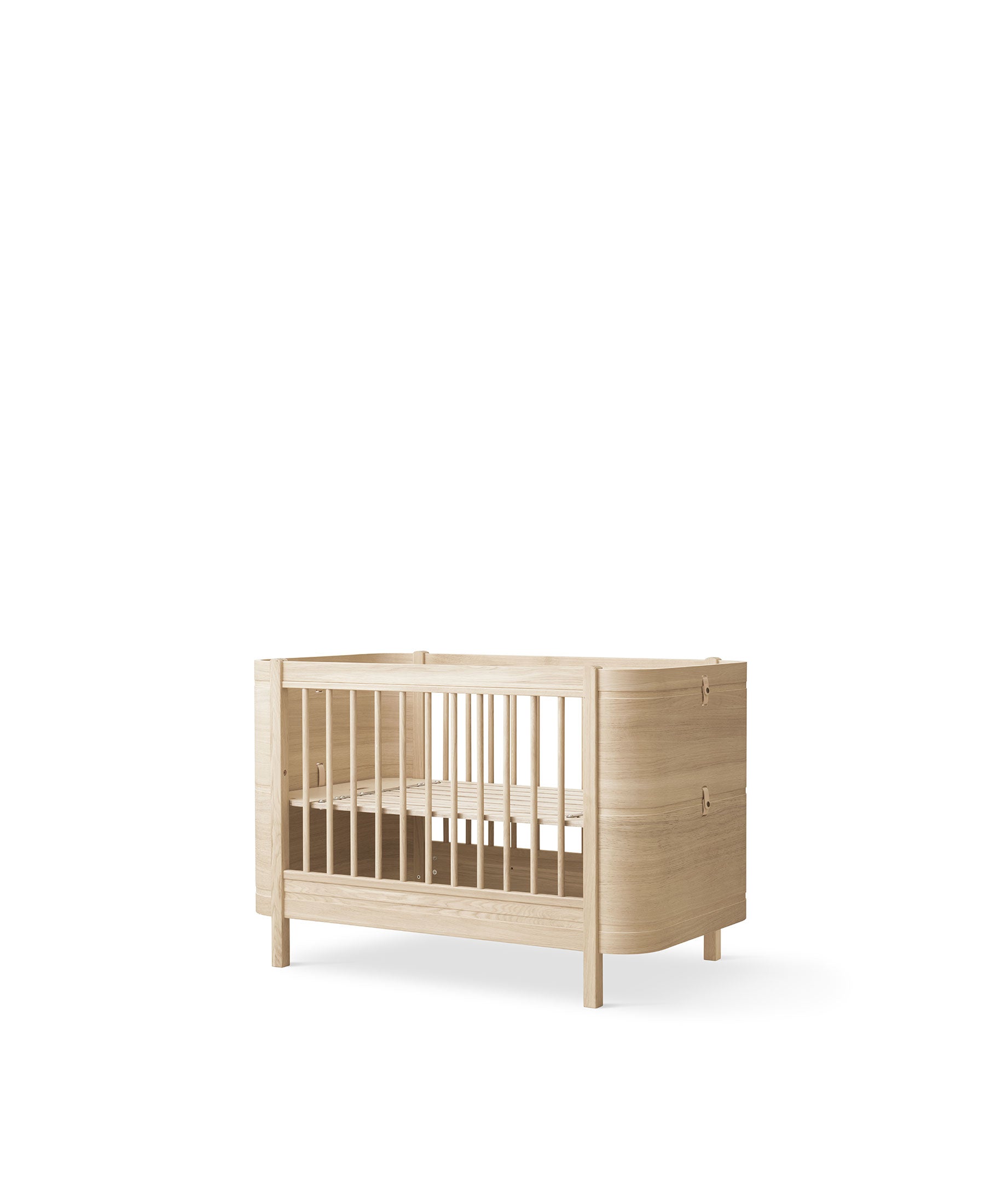 Lit bébé évolutif Wood Mini+ avec kit junior inclus, chêne