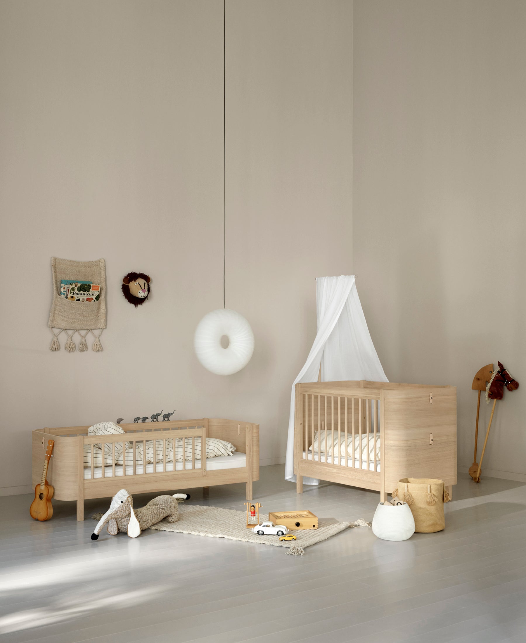 Kit famille Mini+ (complément au Lit bébé évolutif Mini+, avec kit junior inclus, chêne)