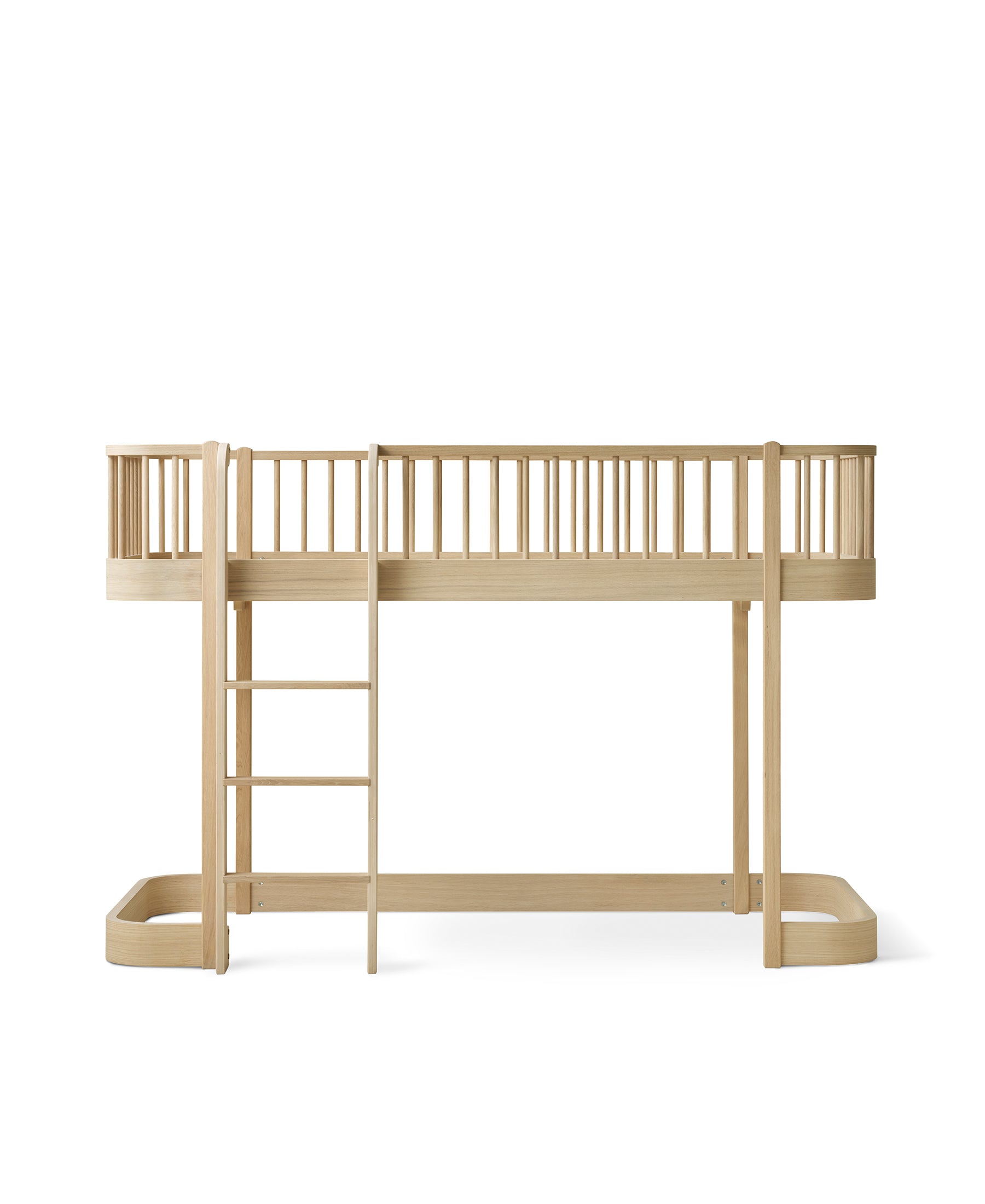Lit mezzanine mi-haut Wood Original, chêne