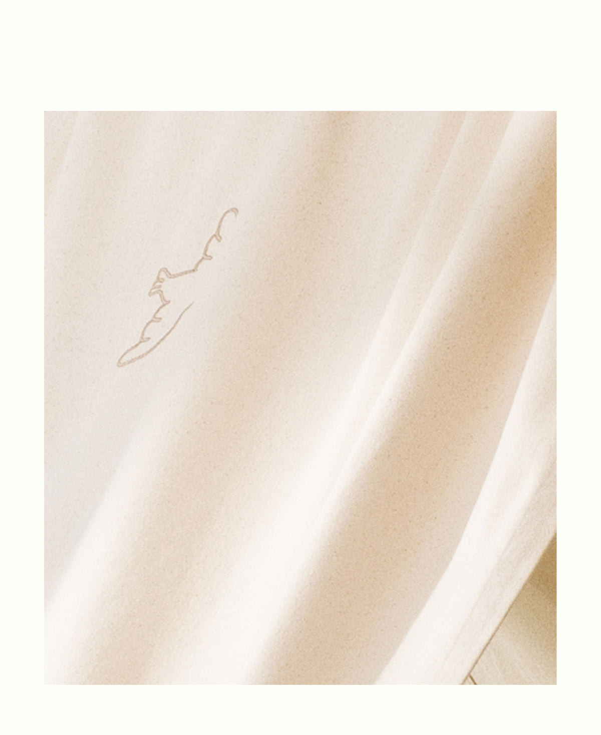 Ciel de lit avec broderie pour Lit cabane Wood Mini+, non teintée