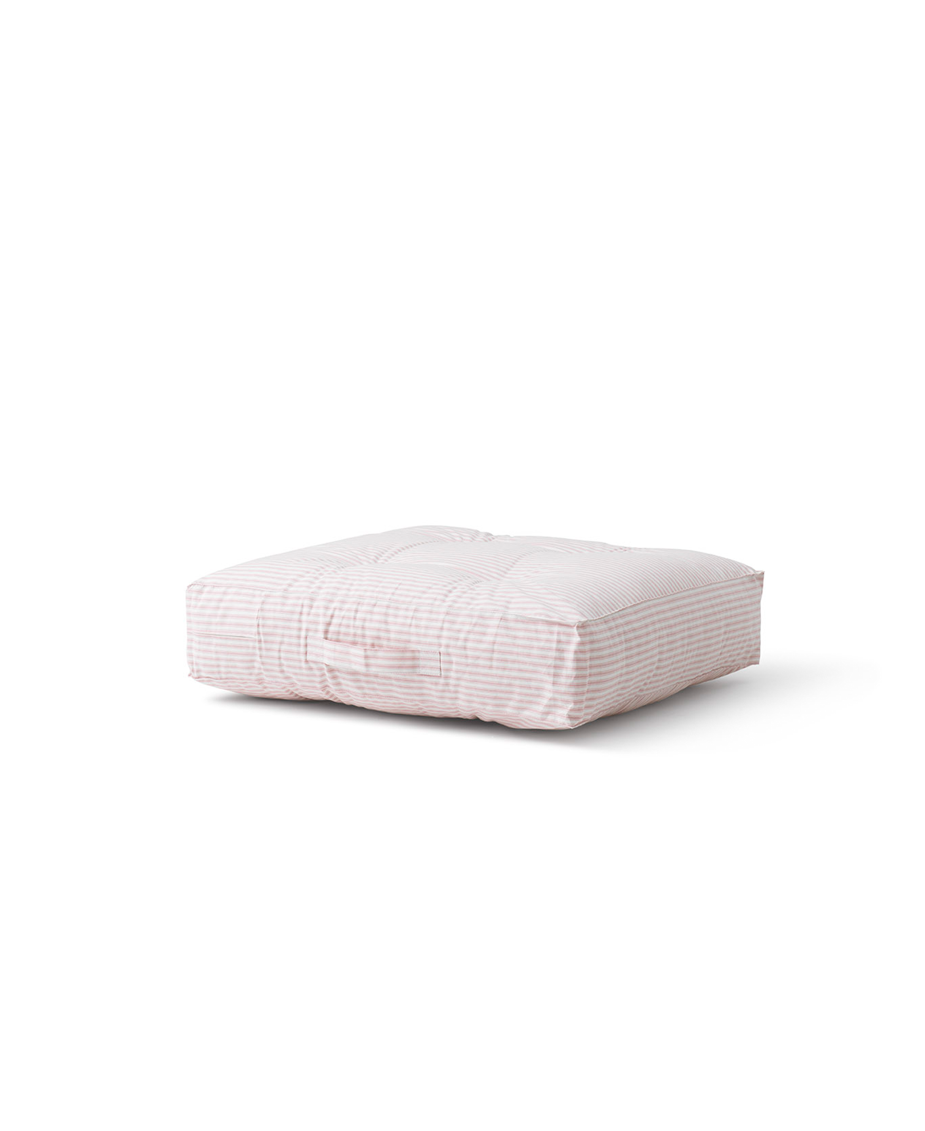 Coussin de sol Seaside Classic, rayé rose