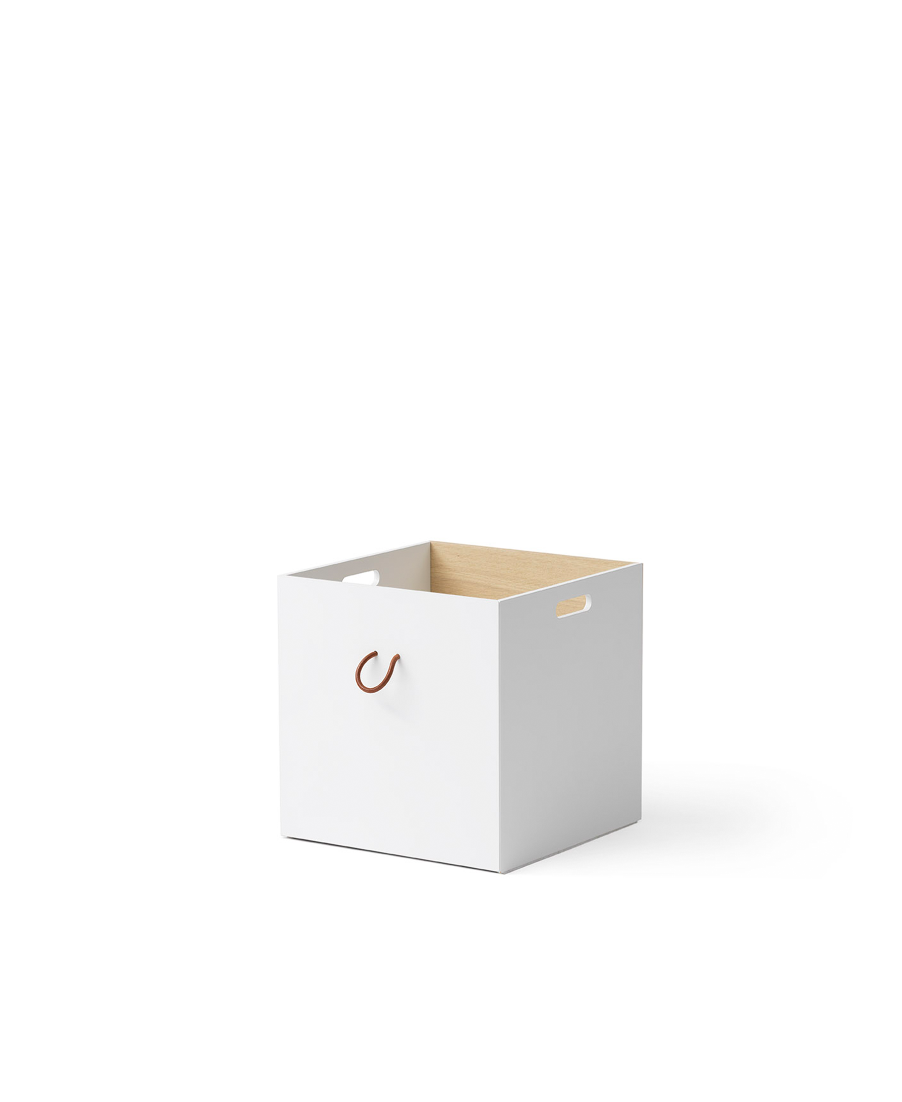 Boîtes de rangement Wood 2 pcs., blanc/chêne