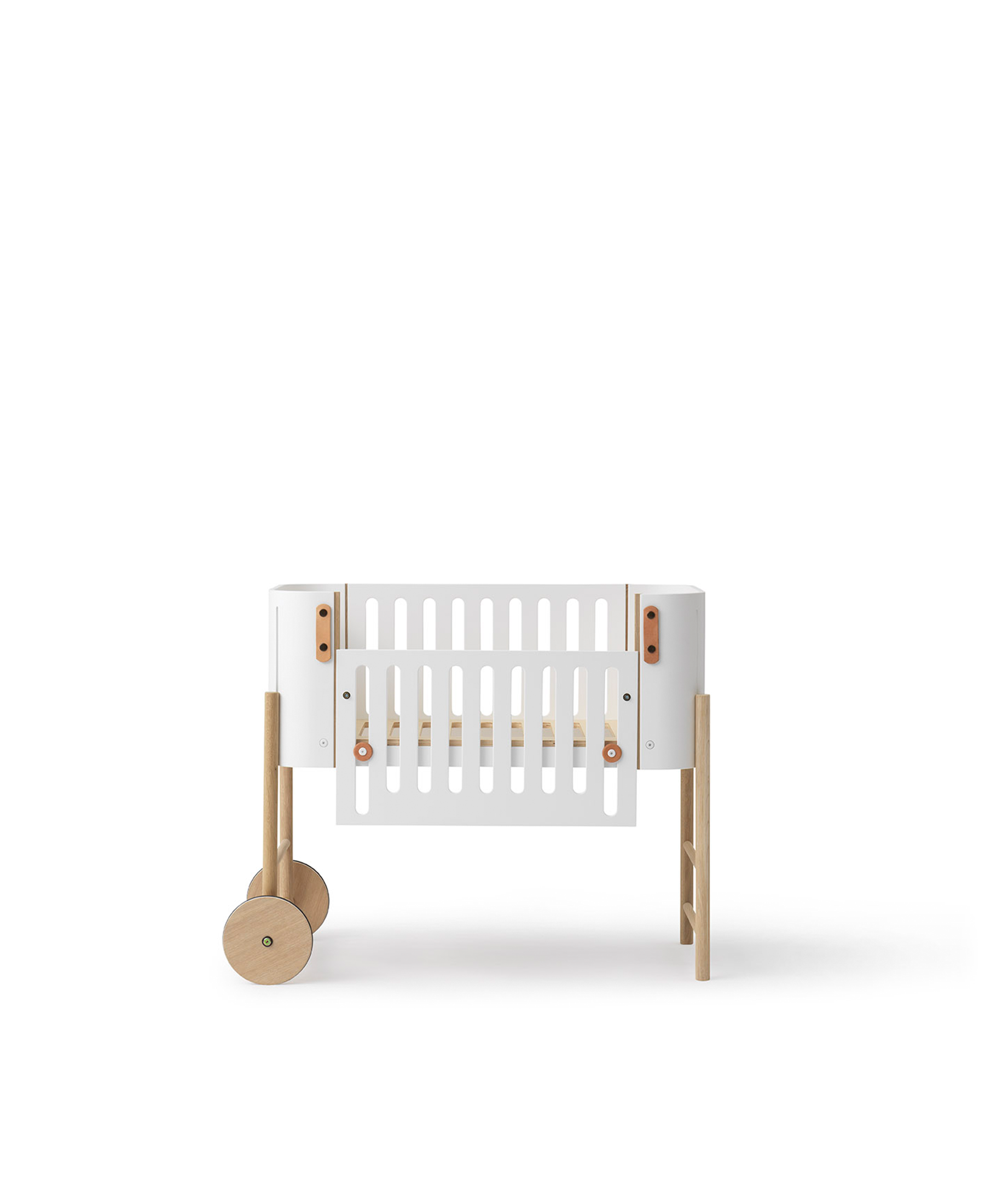 Cododo Wood avec kit convers. pour banc inclus, blanc/chêne