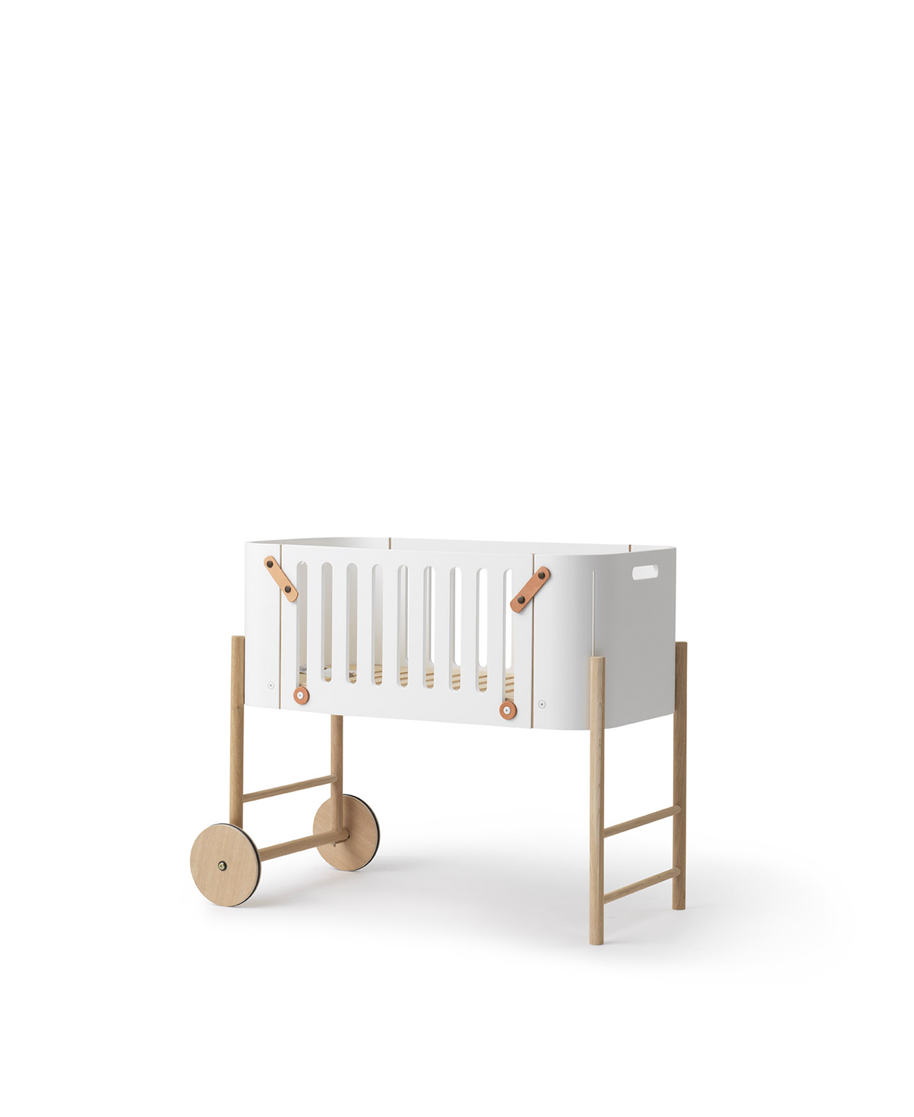 Cododo Wood avec kit convers. pour banc inclus, blanc/chêne