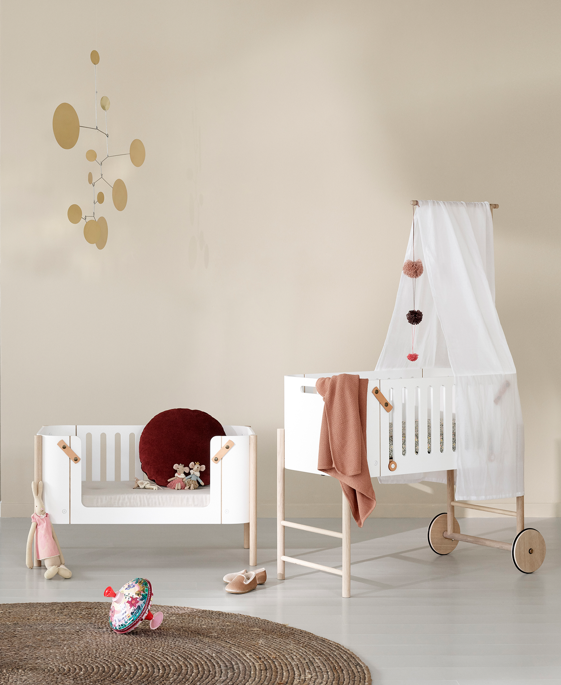 Flèche de lit pour cododo Wood, chêne