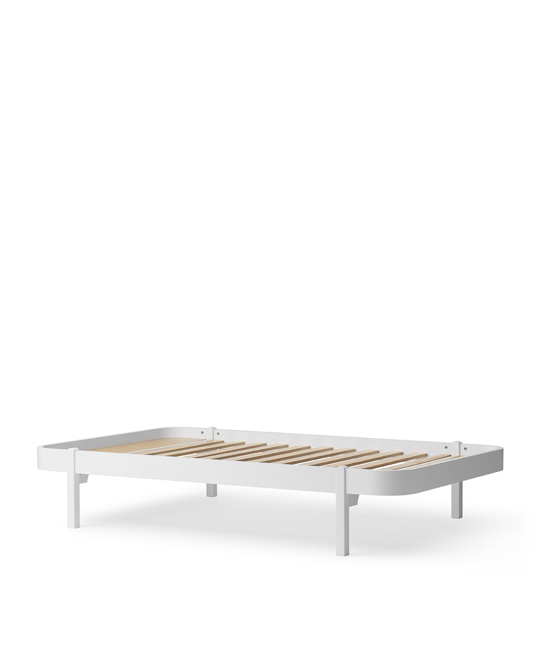 Lit 120 Wood Lounger, blanc