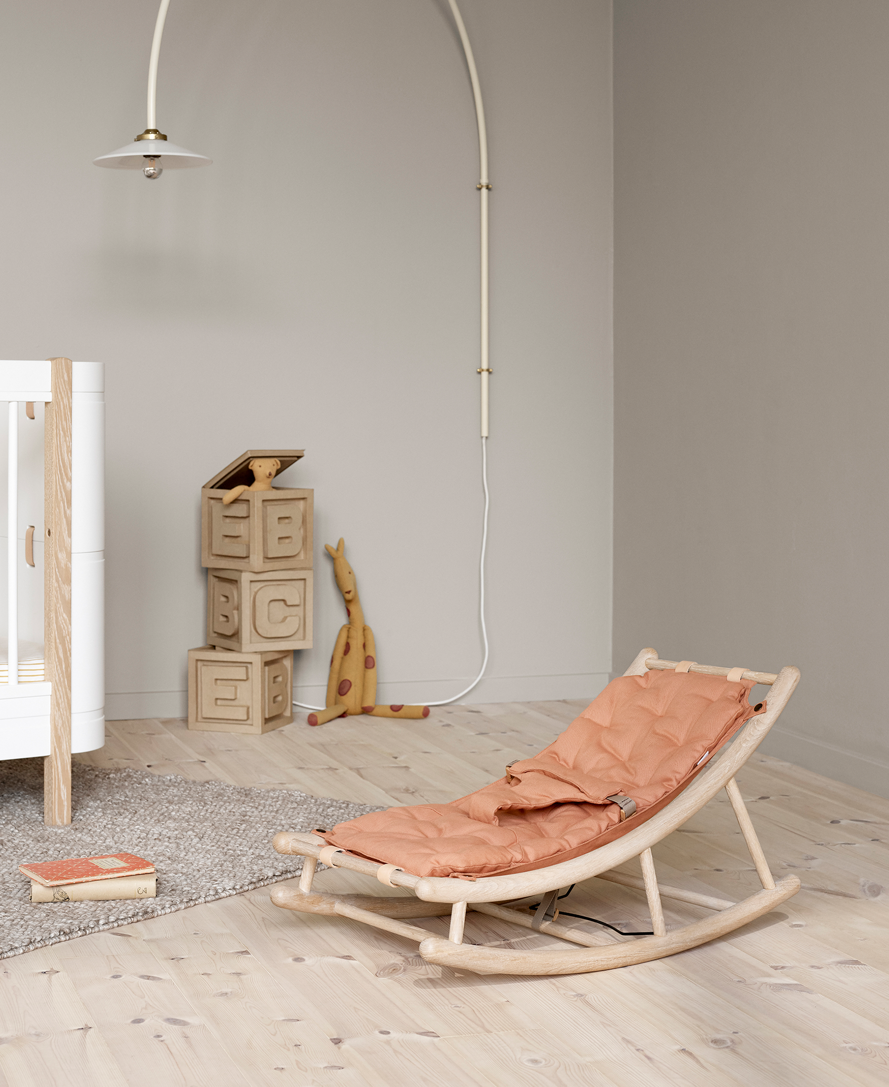 Transat bébé & enfant Wood, chêne/caramel